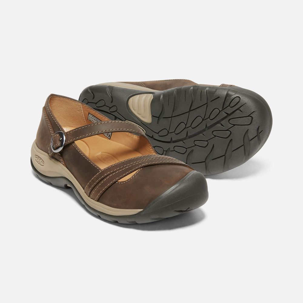 Keen Slip-On Kadın Kahverengi - Presidio Ii Cross Strap - Türkiye OALR92840